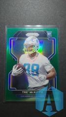 2021 Prizm Green Holo Parallel SP #418 TRE MCKITTY RC Rookie Chargers